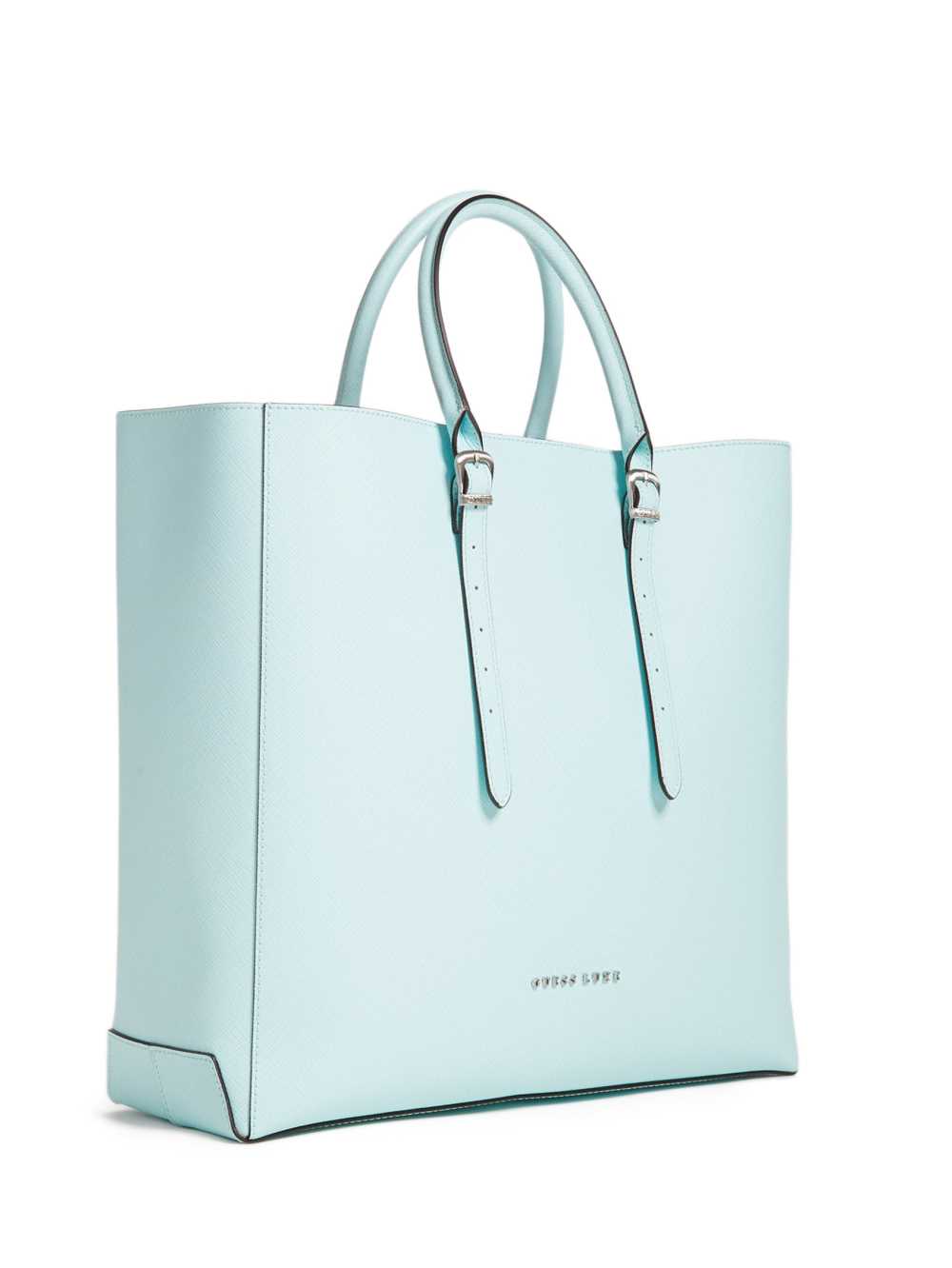 Light Blue Women's Guess Lady Luxe Leather Tote Bags Australia Sale | 752FOCWLQ