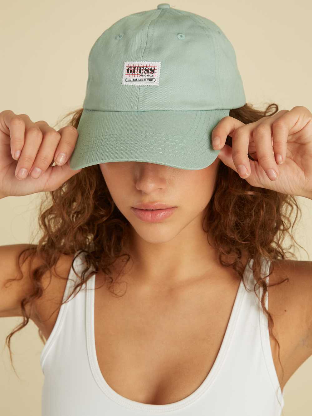 Light Blue Women\'s Guess Originals Dad Hats Australia Sale | 691KVRZYH