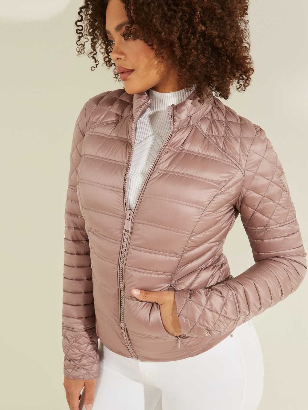 Light Brown Women's Guess Orsola Packable Down Jackets Australia Sale | 185USNLCB