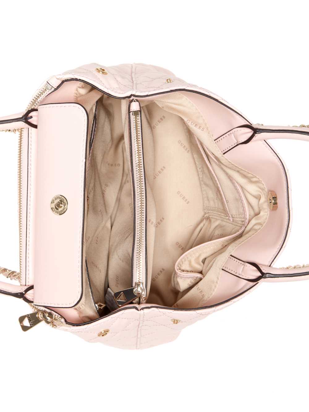 Light Pink Women's Guess Illy Society Satchel Bags Australia Sale | 054FMCJIG