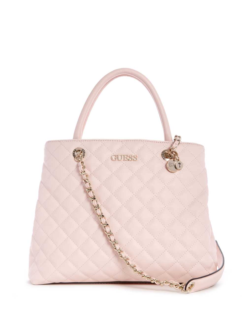 Light Pink Women\'s Guess Illy Society Satchel Bags Australia Sale | 054FMCJIG