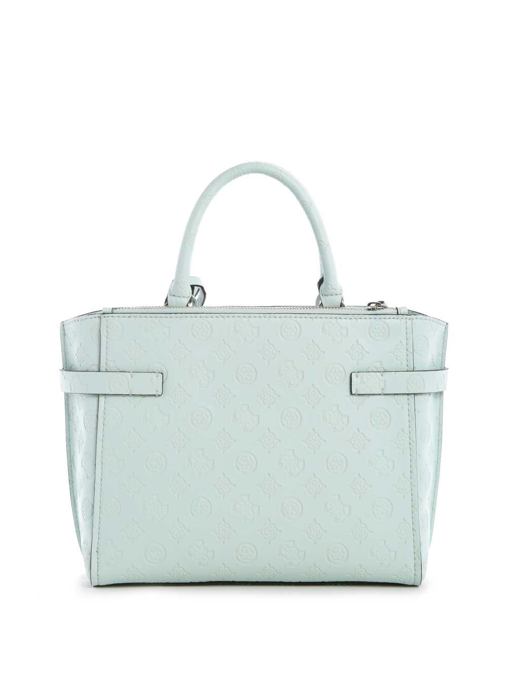 Light Turquoise Women's Guess Bea Society Satchel Bags Australia Sale | 164QKLHXO