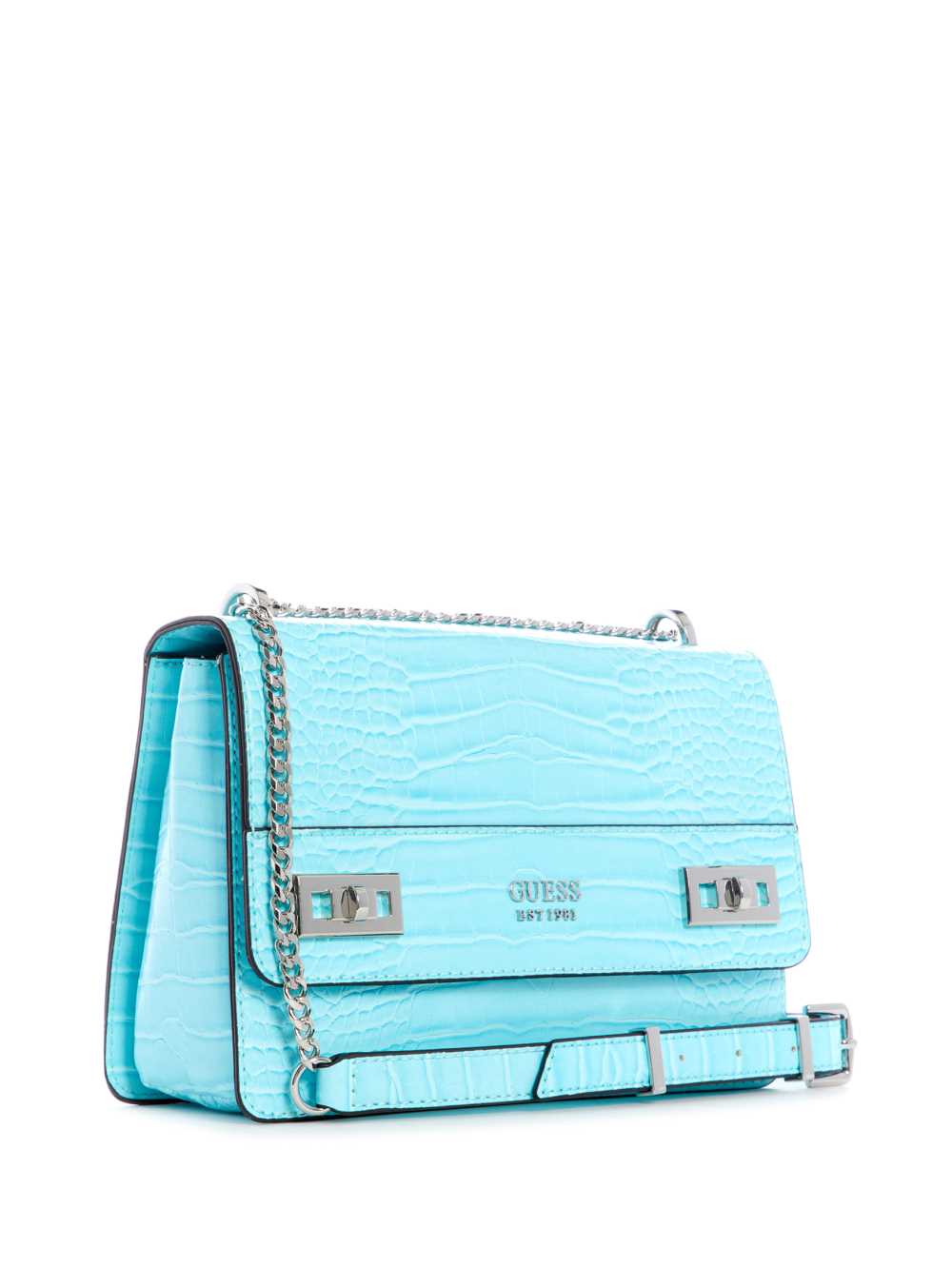 Light Turquoise Women's Guess Katey Convertible Crossbody Bags Australia Sale | 486GJBCQO