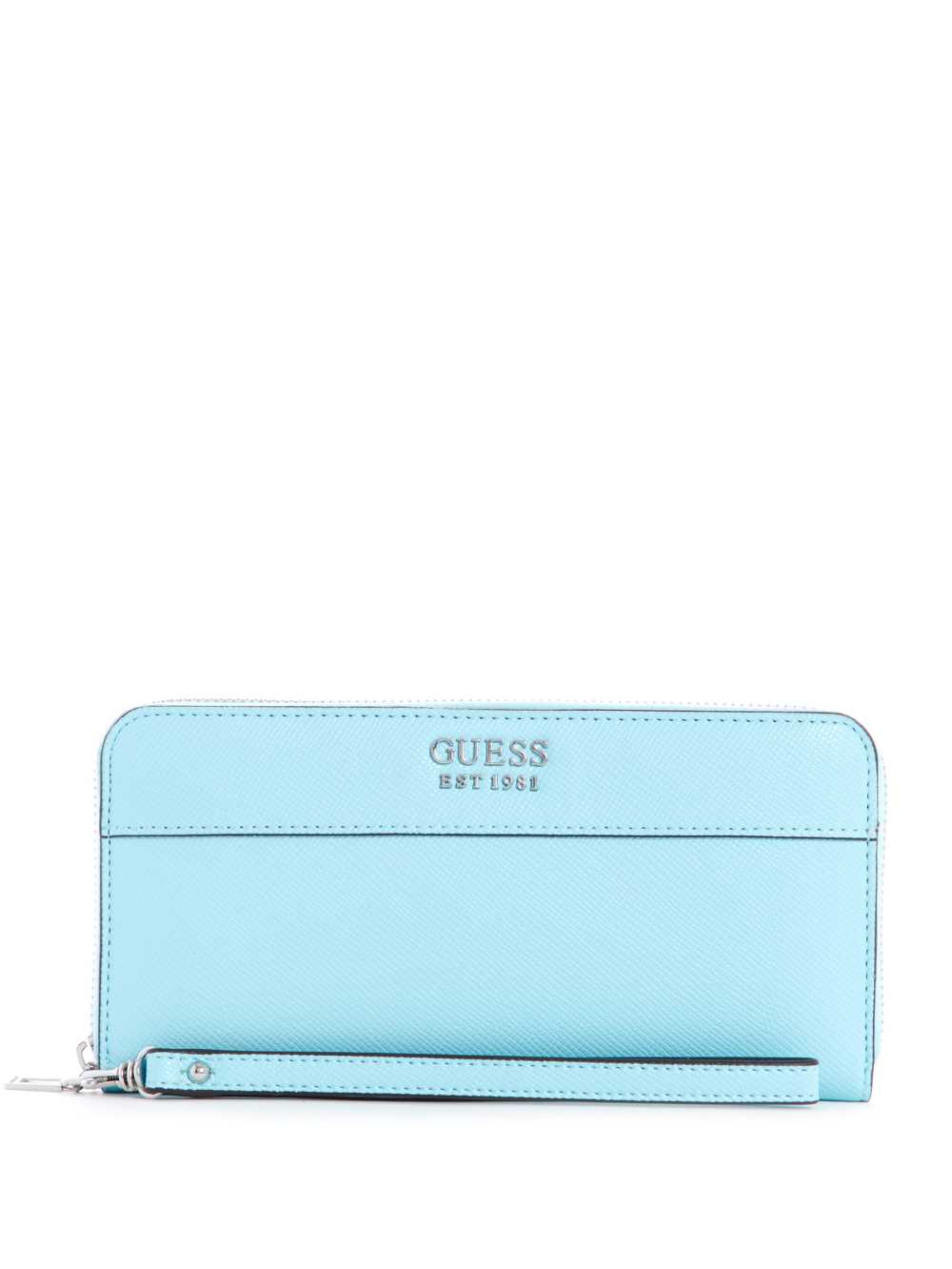 Light Turquoise Women\'s Guess Katey Zip-Around Wallets Australia Sale | 067WDLVFJ