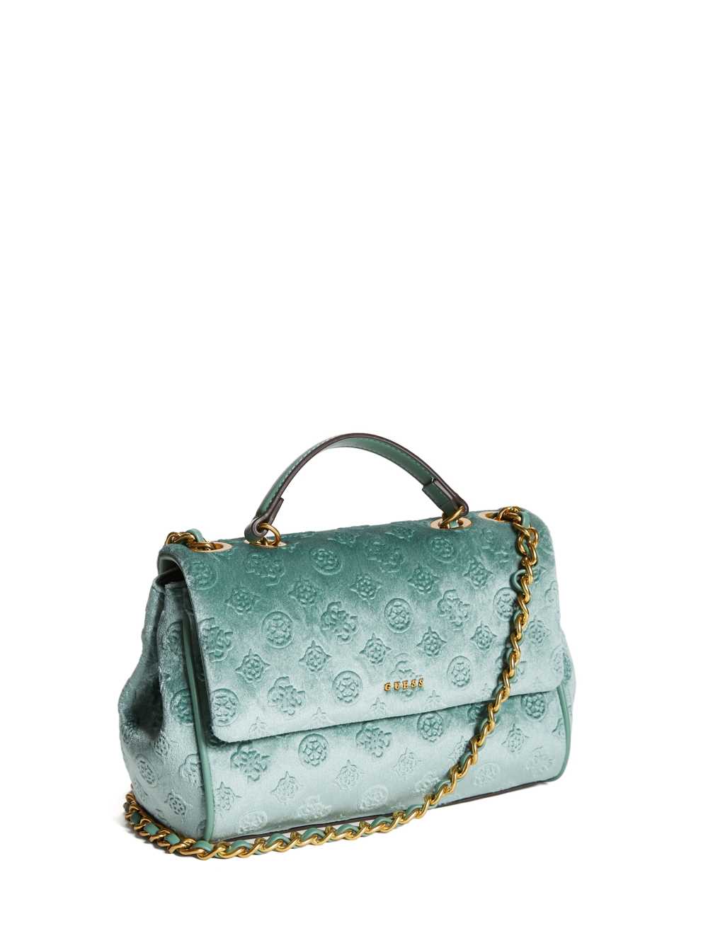 Light Turquoise Women's Guess Kimi Logo Convertible Crossbody Bags Australia Sale | 038QVMNDL