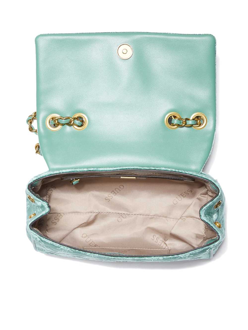 Light Turquoise Women's Guess Kimi Logo Convertible Crossbody Bags Australia Sale | 038QVMNDL