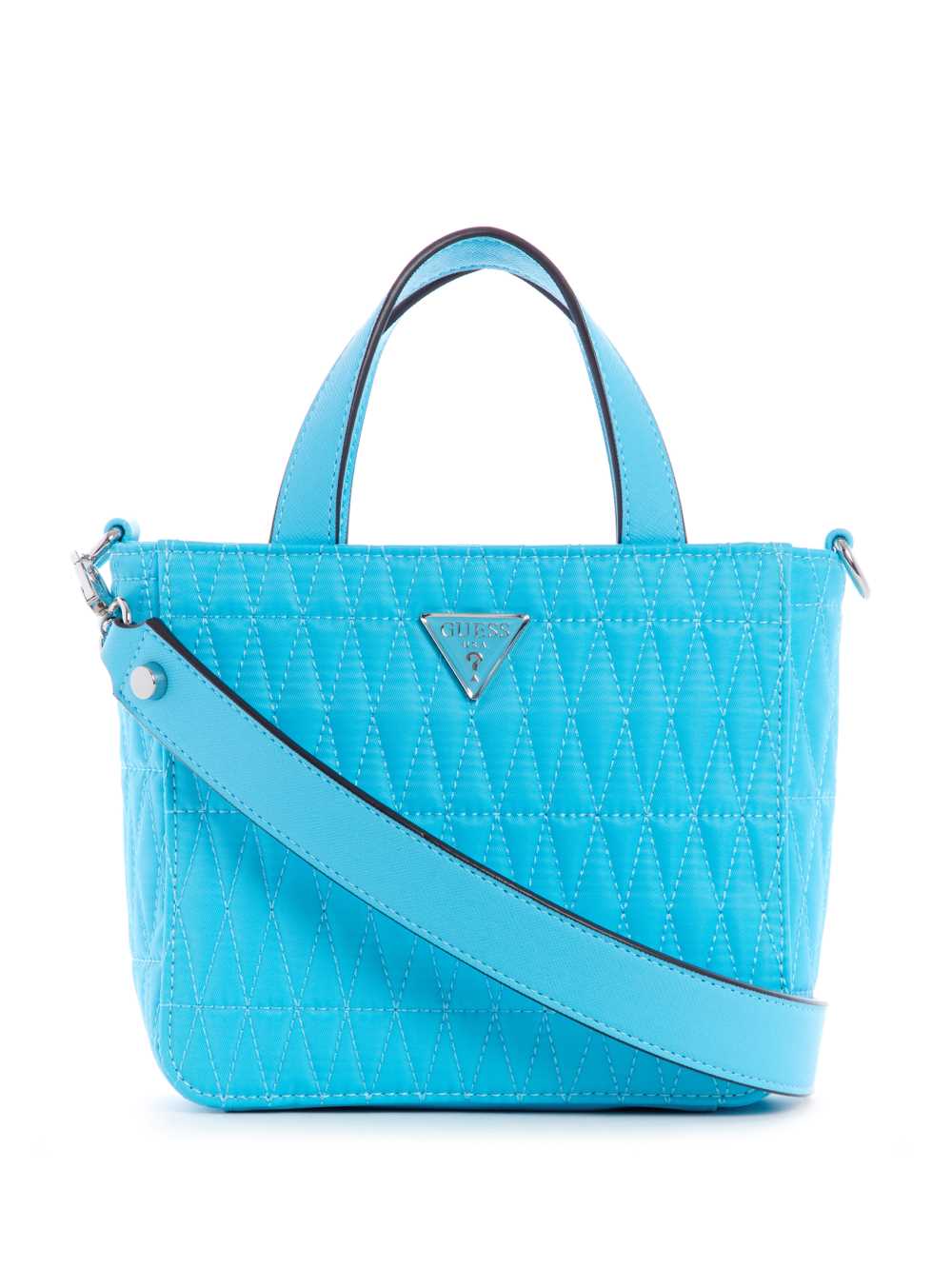 Light Turquoise Women\'s Guess Layla Mini Tote Bags Australia Sale | 420VGYCKE