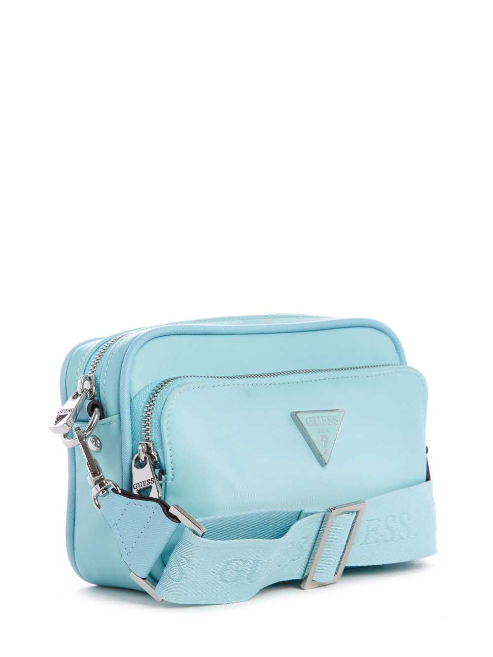 Light Turquoise Women's Guess Little Bay Camera Crossbody Bags Australia Sale | 274DRWJLK