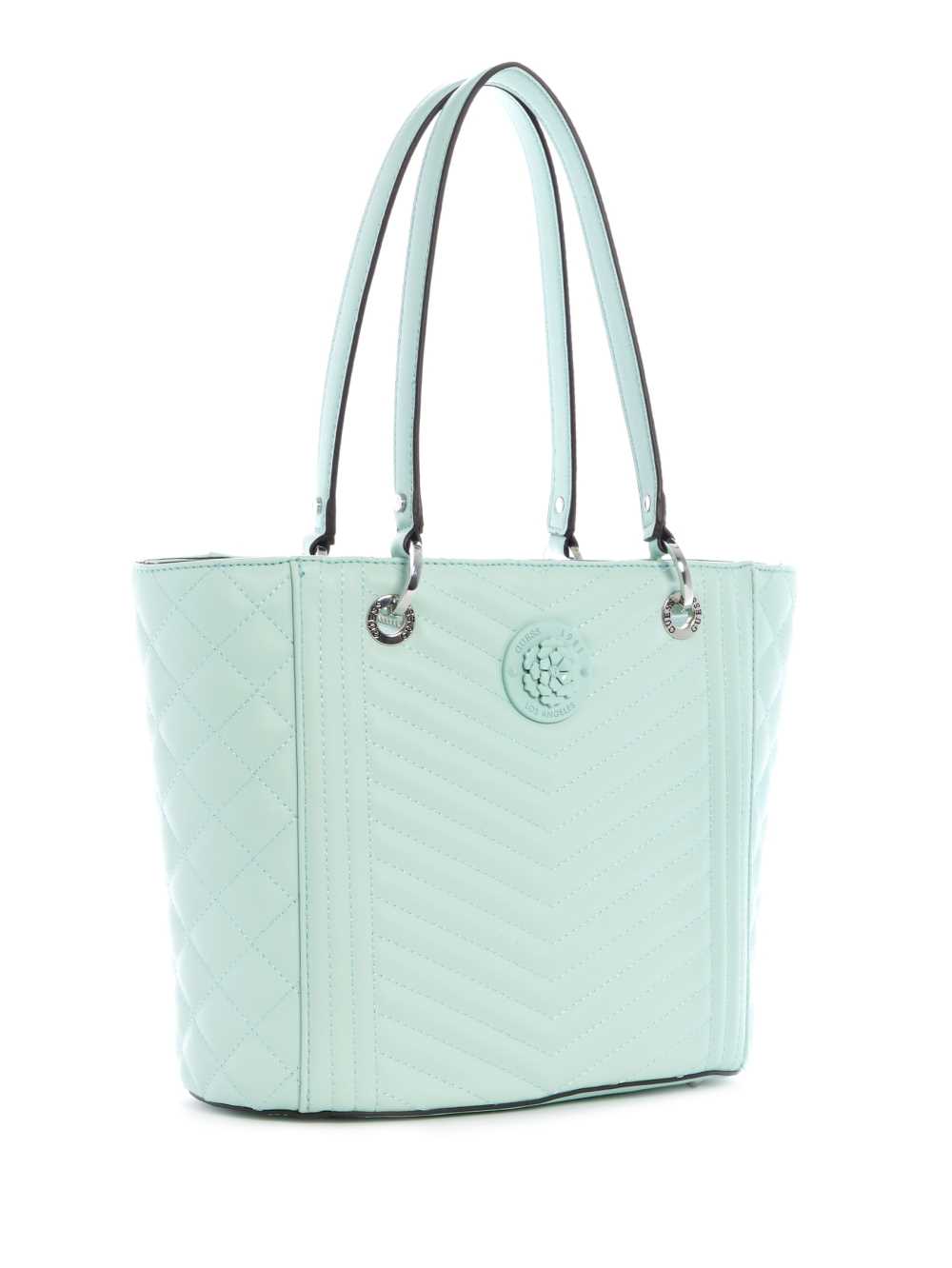 Light Turquoise Women's Guess Noelle Small Elite Tote Bags Australia Sale | 312JMTSDQ