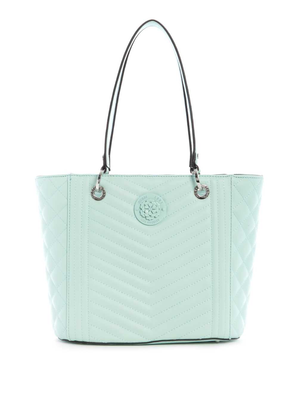 Light Turquoise Women\'s Guess Noelle Small Elite Tote Bags Australia Sale | 312JMTSDQ