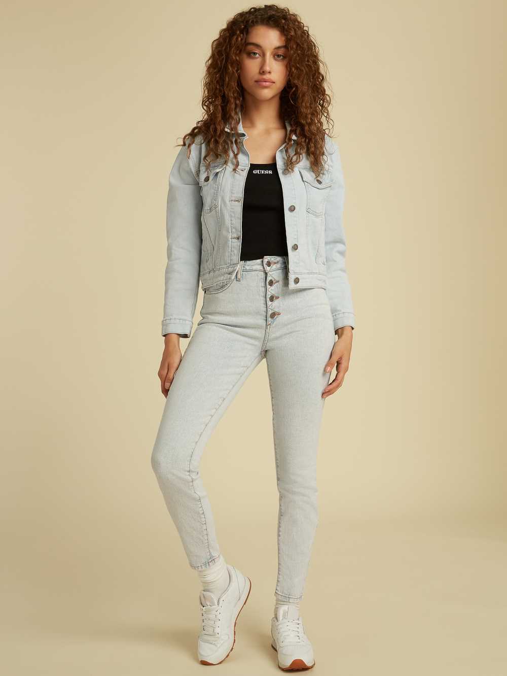 Light Wash Women's Guess Originals Kit Denim Jackets Australia Sale | 861WDOUHP