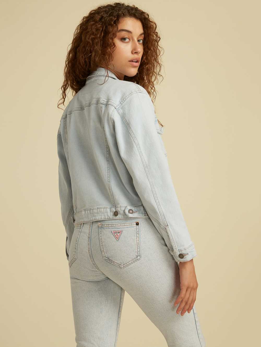 Light Wash Women's Guess Originals Kit Denim Jackets Australia Sale | 861WDOUHP