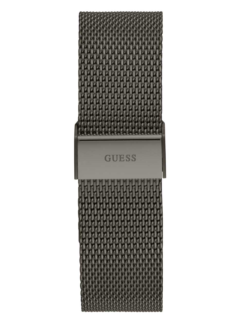 Obsidian Men's Guess Gunmetal And Blue Mesh Multifunctional Watches Australia Sale | 970DLGUMI