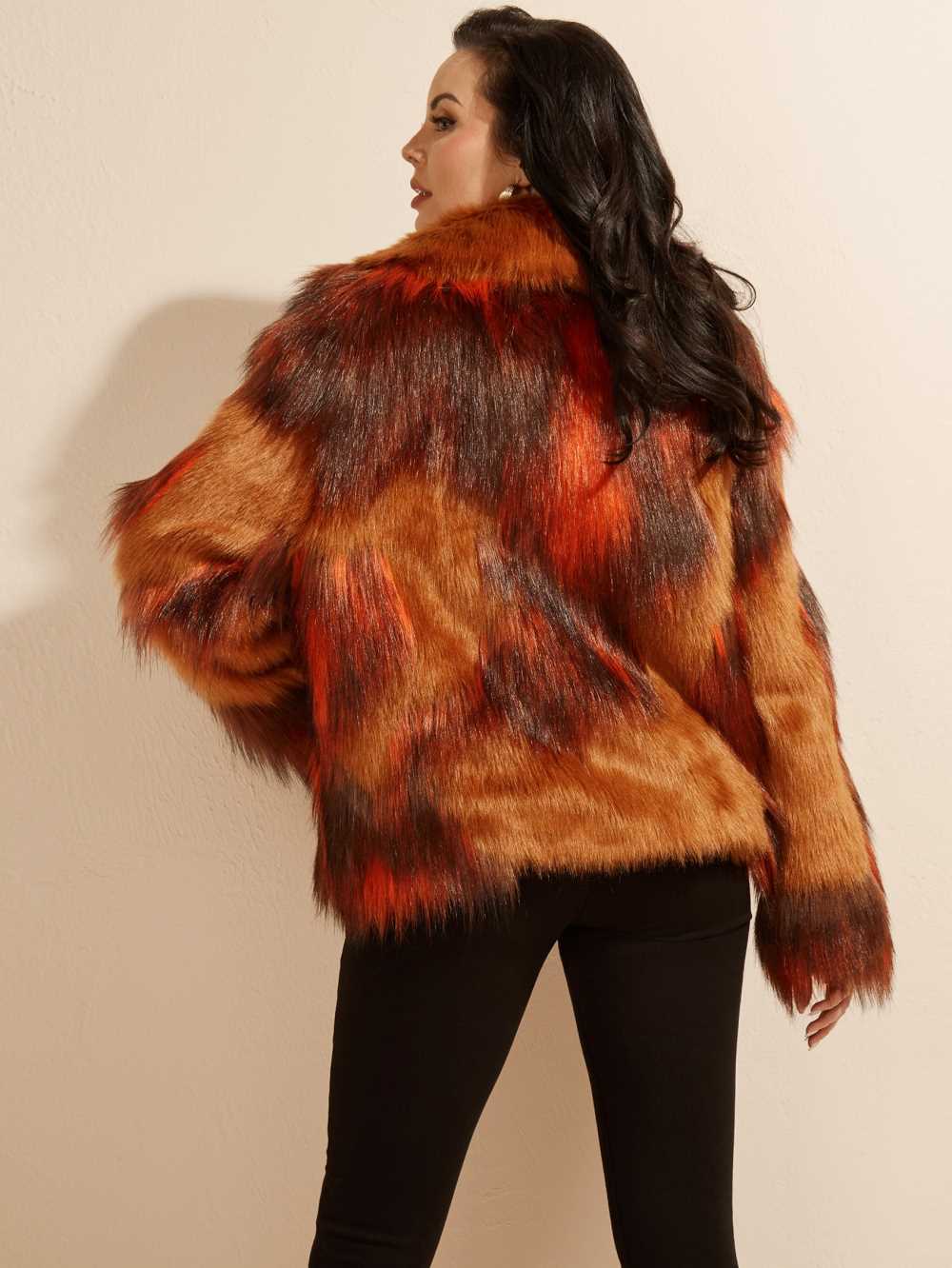 Orange Grey Women's Guess Molly Faux-Fur Jackets Australia Sale | 149FMNSIZ