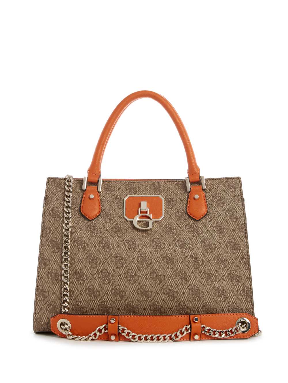 Orange Women\'s Guess Alisa Girlfriend Satchel Bags Australia Sale | 382TJBZHQ