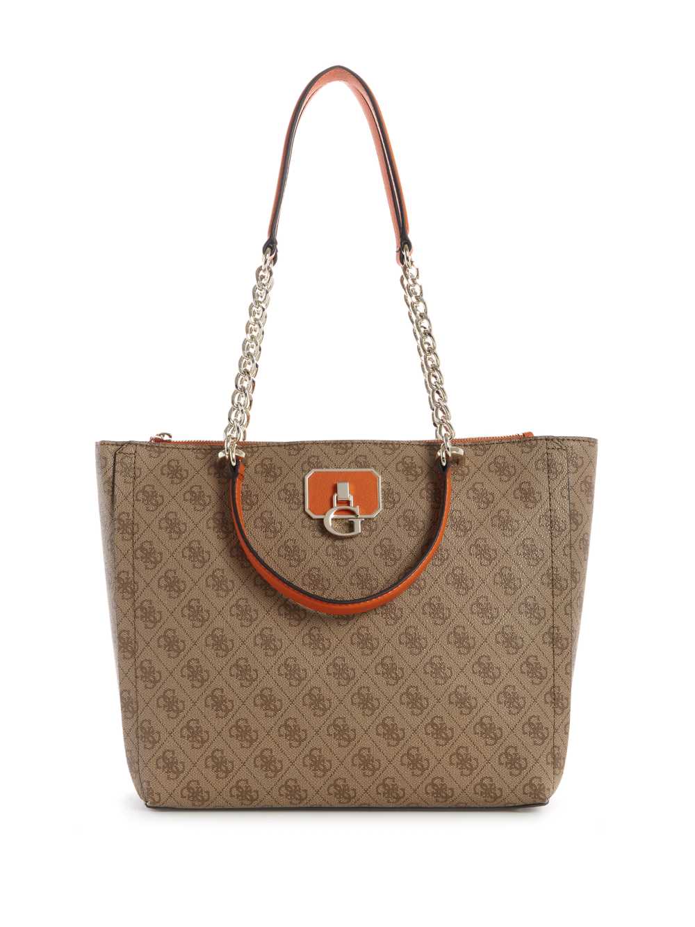 Orange Women\'s Guess Alisa Society Tote Bags Australia Sale | 730YTBHZI