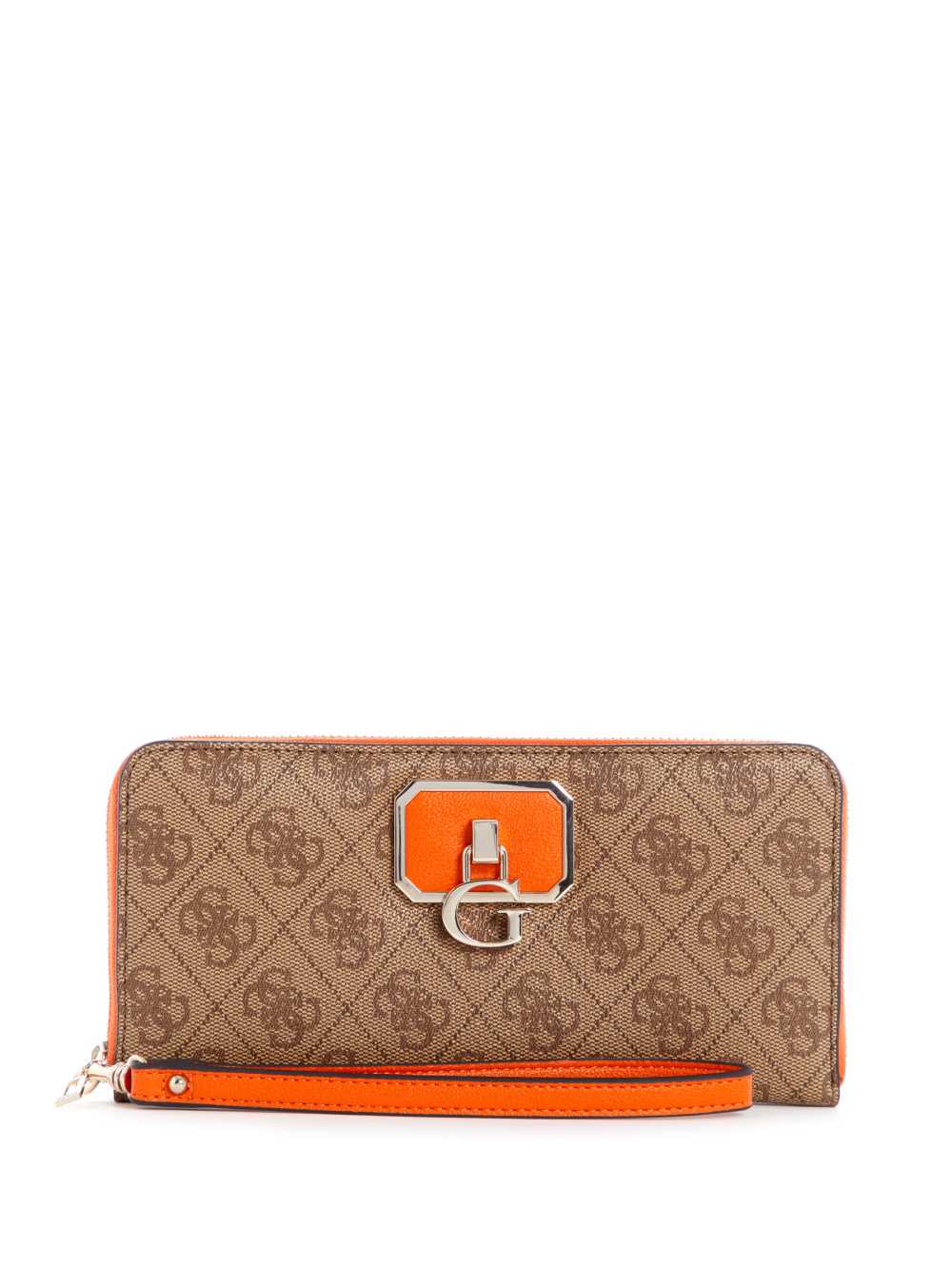 Orange Women\'s Guess Alisa Zip-Around Wallets Australia Sale | 520DXKVNI