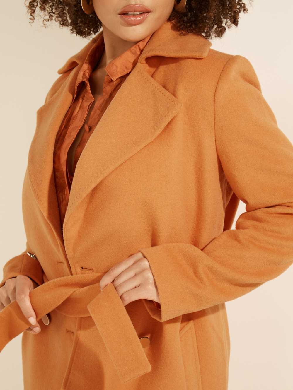 Orange Women's Guess Dounia Trench Coats Australia Sale | 126IMEVCD