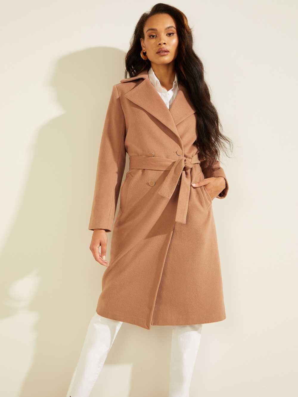 Orange Women's Guess Dounia Trench Coats Australia Sale | 724WKCYXF