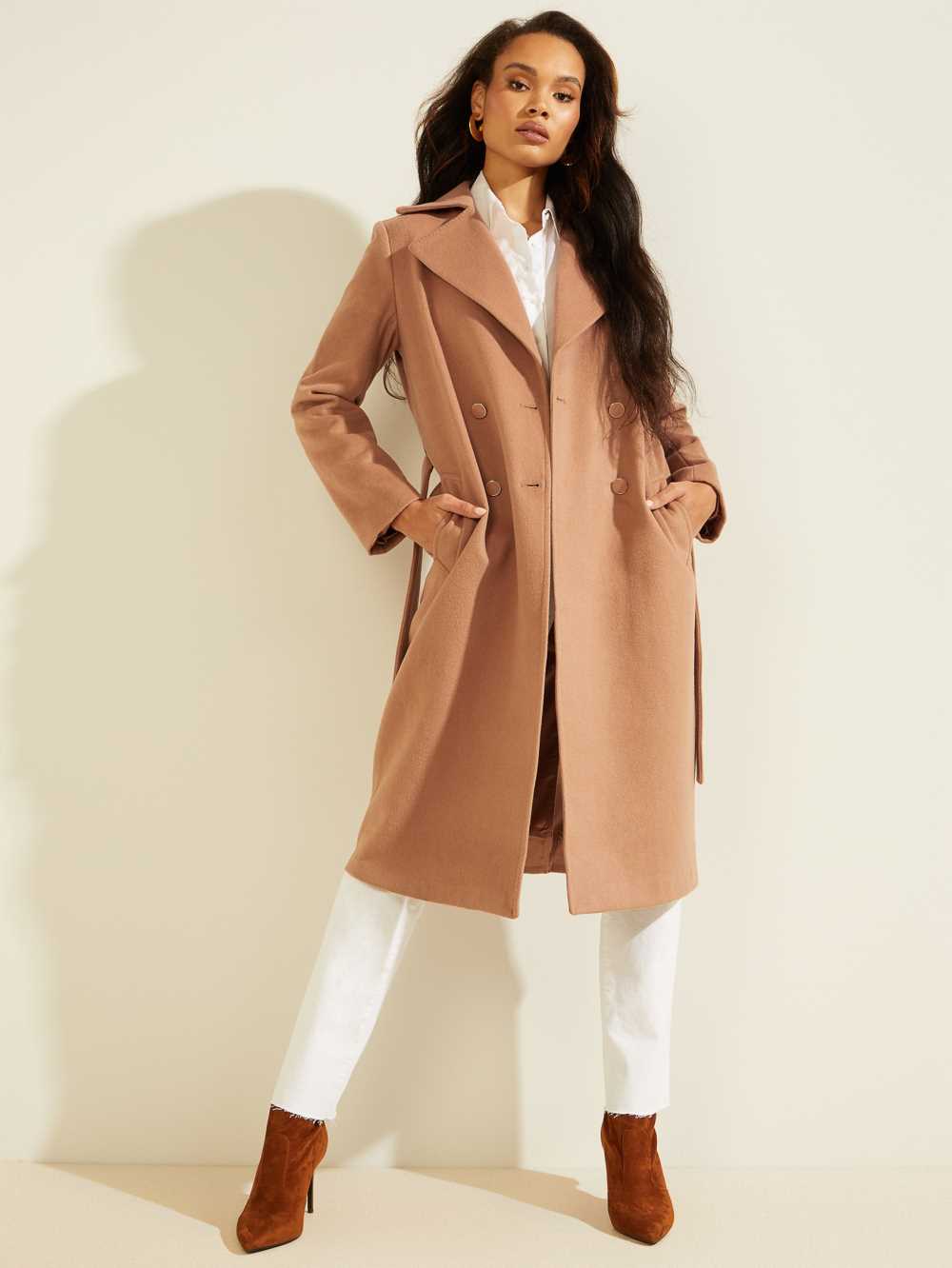 Orange Women's Guess Dounia Trench Coats Australia Sale | 724WKCYXF