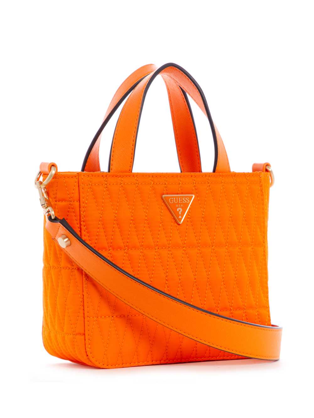 Orange Women's Guess Layla Nylon Mini Tote Bags Australia Sale | 870ZNIUYD