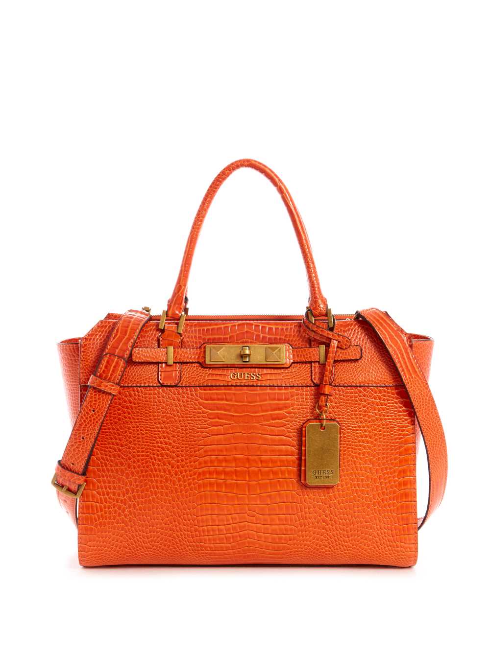 Orange Women\'s Guess Raffie Carryall Crossbody Bags Australia Sale | 975INKDXZ