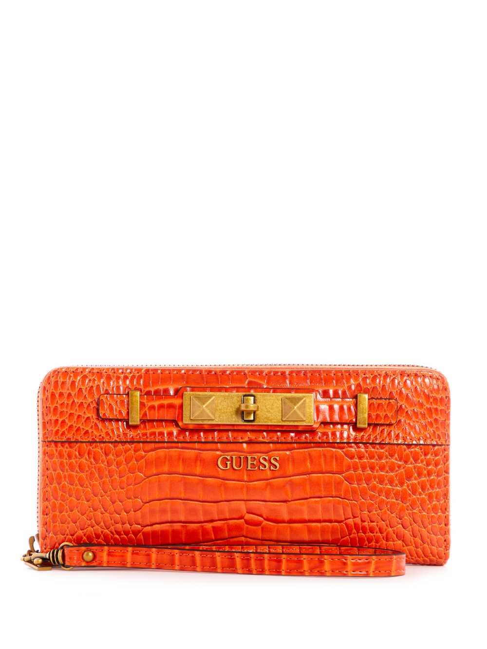 Orange Women\'s Guess Raffie Zip-Around Crossbody Bags Australia Sale | 207XELQBC