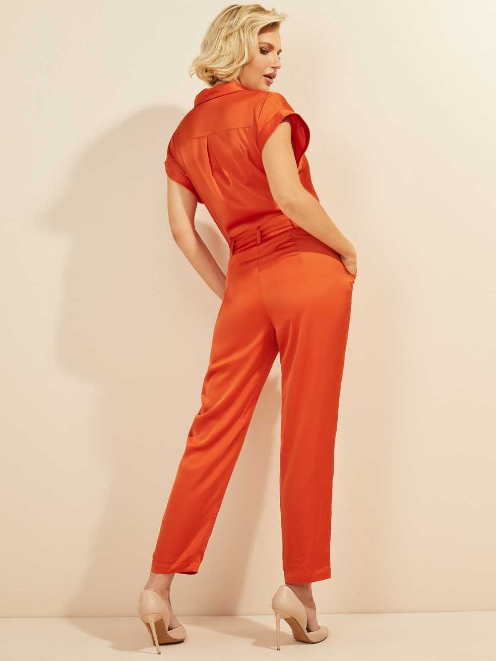 Orange Women's Guess Sophie Jumpsuit Australia Sale | 729VRYLHU