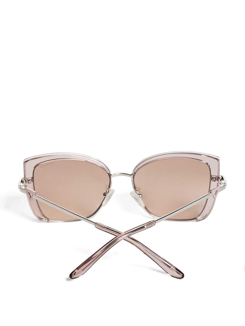 Pink / Burgundy Women's Guess Tinted Cat-Eye Sunglasses Australia Sale | 029VFMSCO