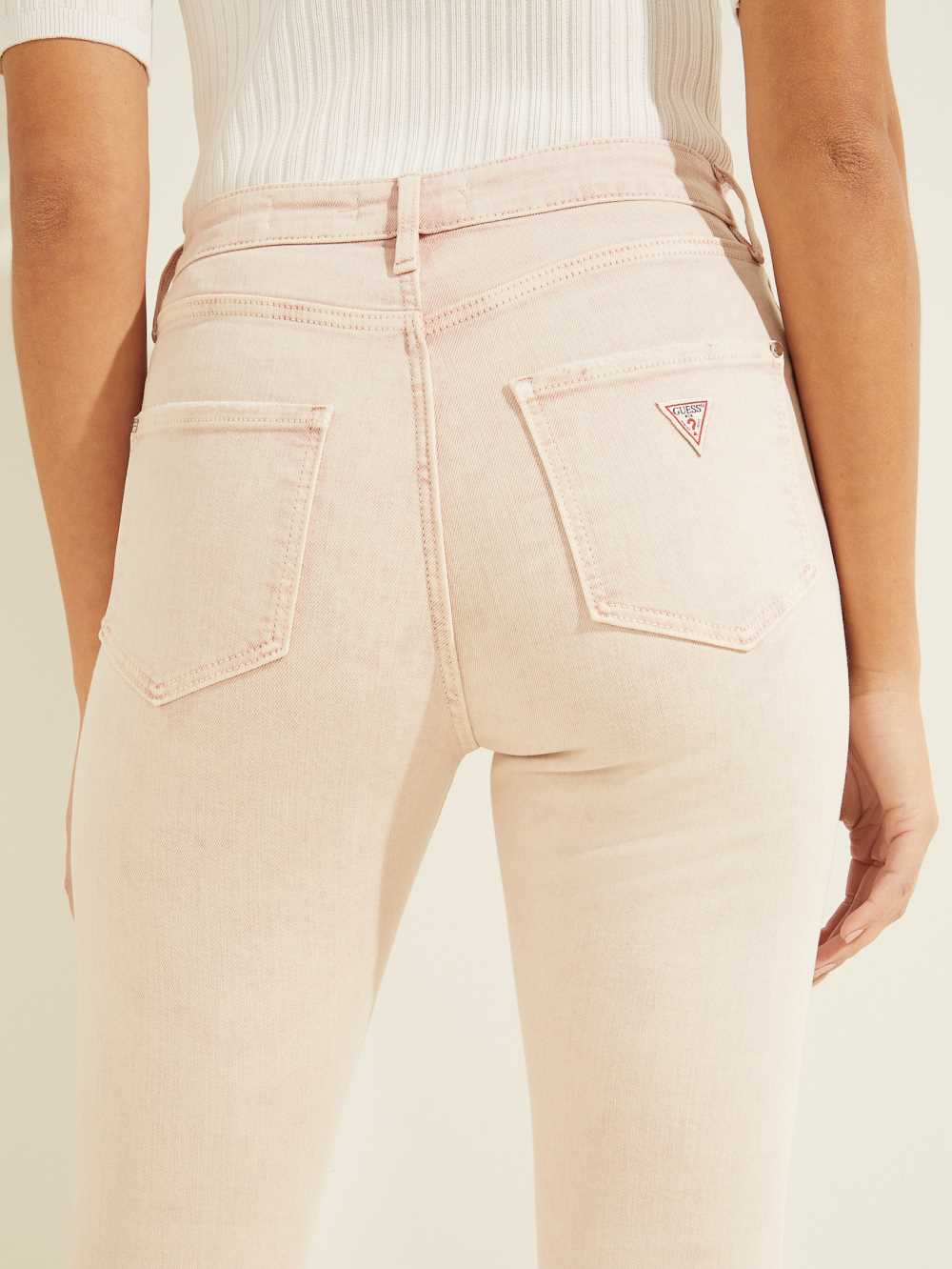 Pink Women's Guess Super-High Rise Ultimate Skinny Jeans Australia Sale | 912YMALJW