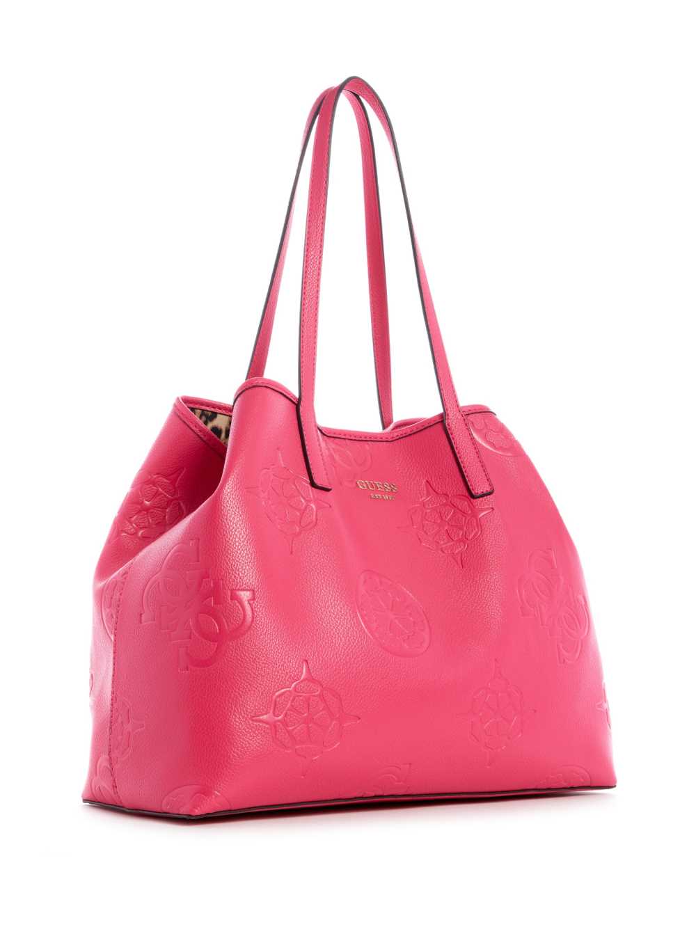 Pink Women's Guess Vikky Logo Large Tote Bags Australia Sale | 210SVIFEL