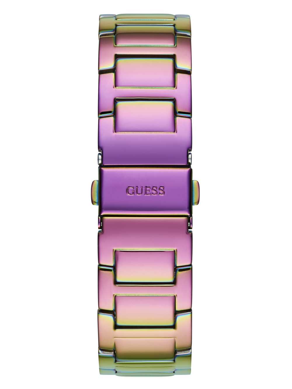 Purple Women's Guess Iridescent Crystal Multifunction Watches Australia Sale | 597OMBKCD