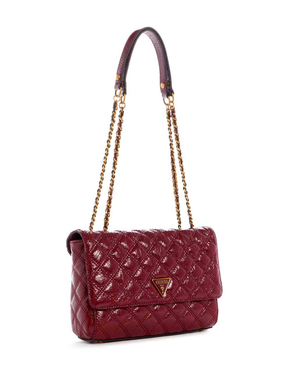 Red Women's Guess Cessily Quilted Convertible Crossbody Bags Australia Sale | 521UXLZSR