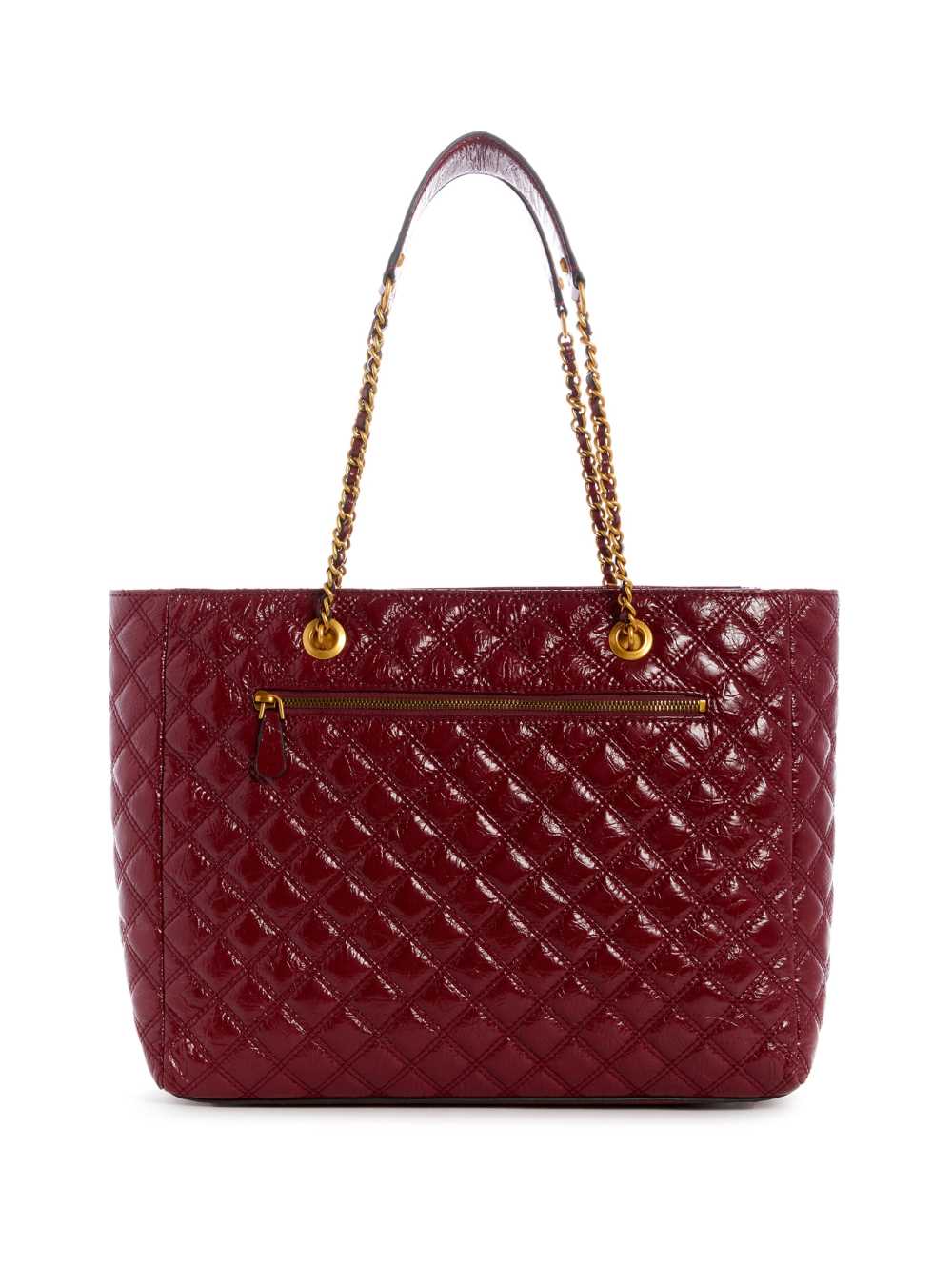 Red Women's Guess Cessily Quilted Tote Bags Australia Sale | 387PVRUMA