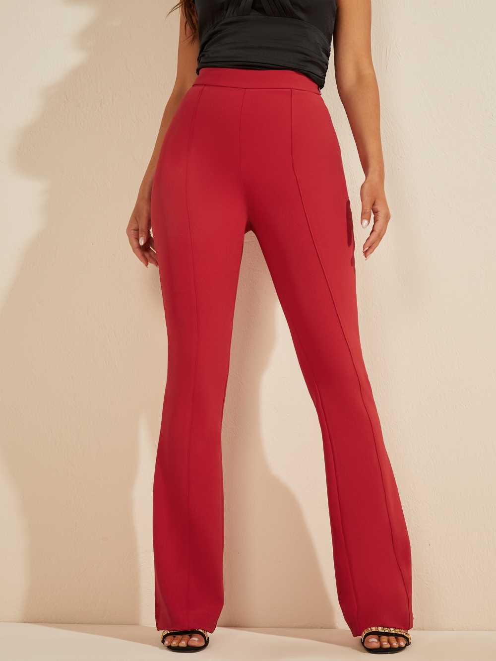 Red Women\'s Guess Chloe Pants Australia Sale | 938BCUSTF