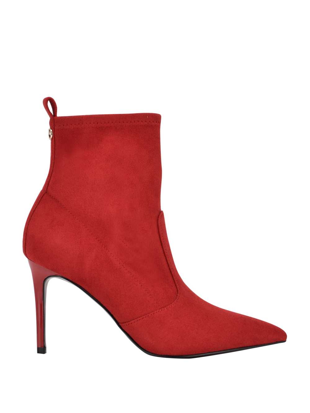 Red Women's Guess Dafina Faux-Suede Sock Booties Australia Sale | 047HCSEUG