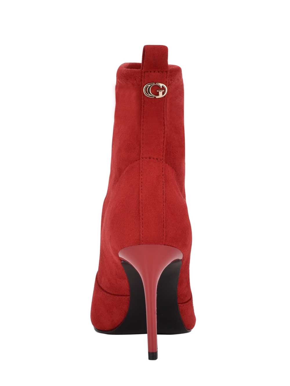 Red Women's Guess Dafina Faux-Suede Sock Booties Australia Sale | 047HCSEUG