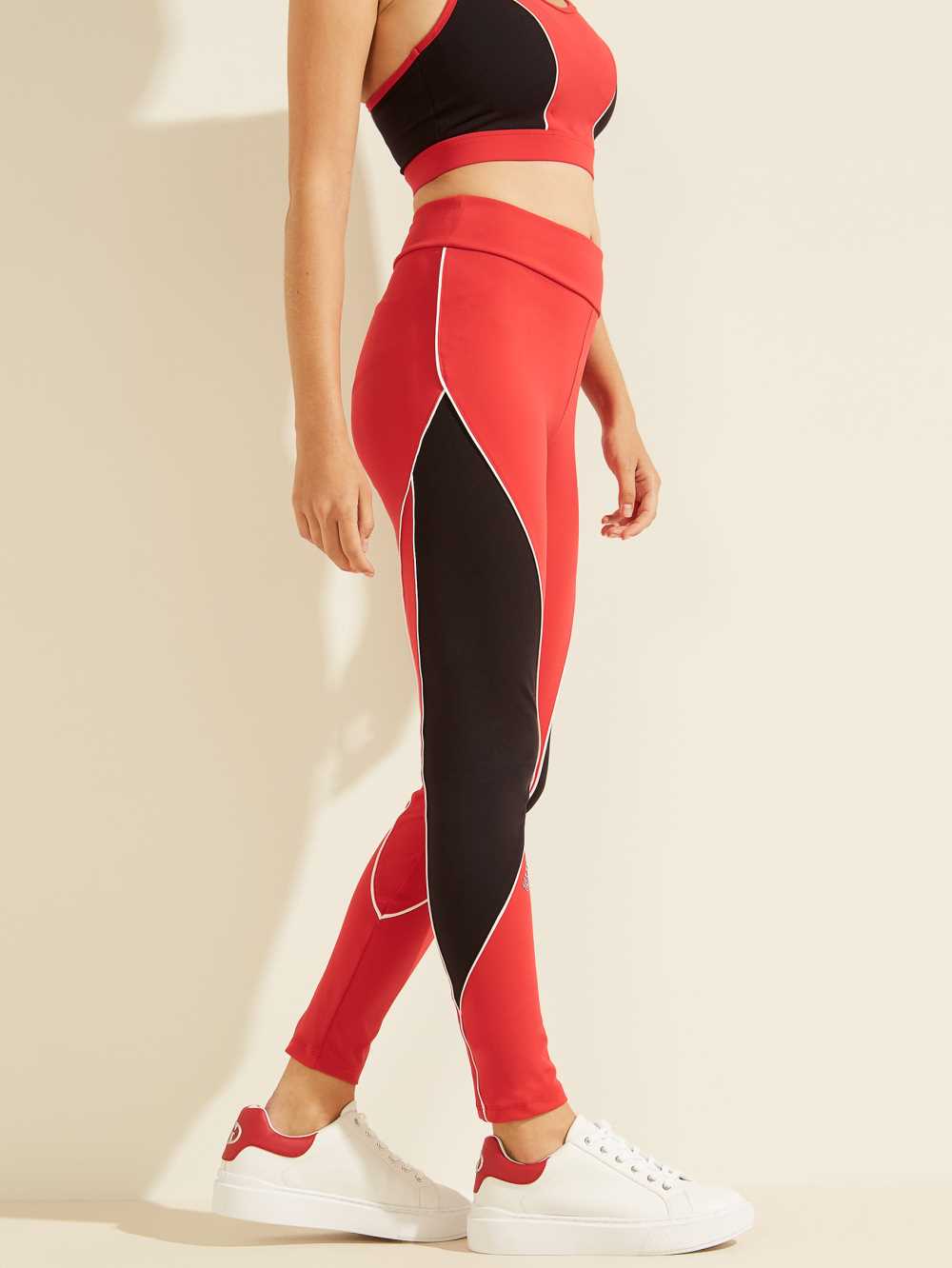 Red Women's Guess Doreen Leggings Australia Sale | 205LAGTJP