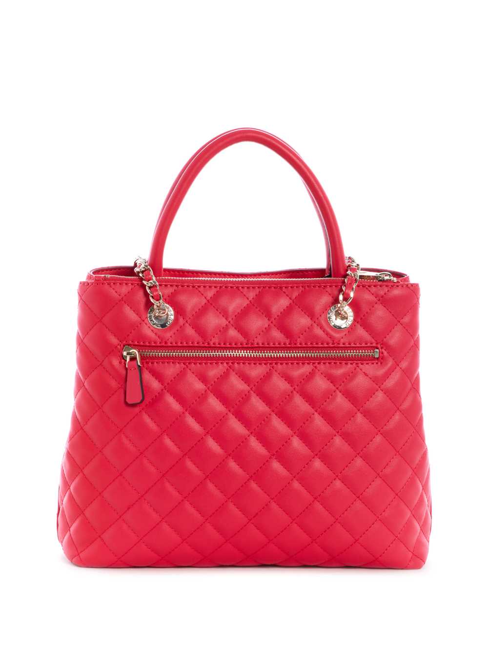 Red Women's Guess Illy Society Satchel Bags Australia Sale | 967DKOQAP