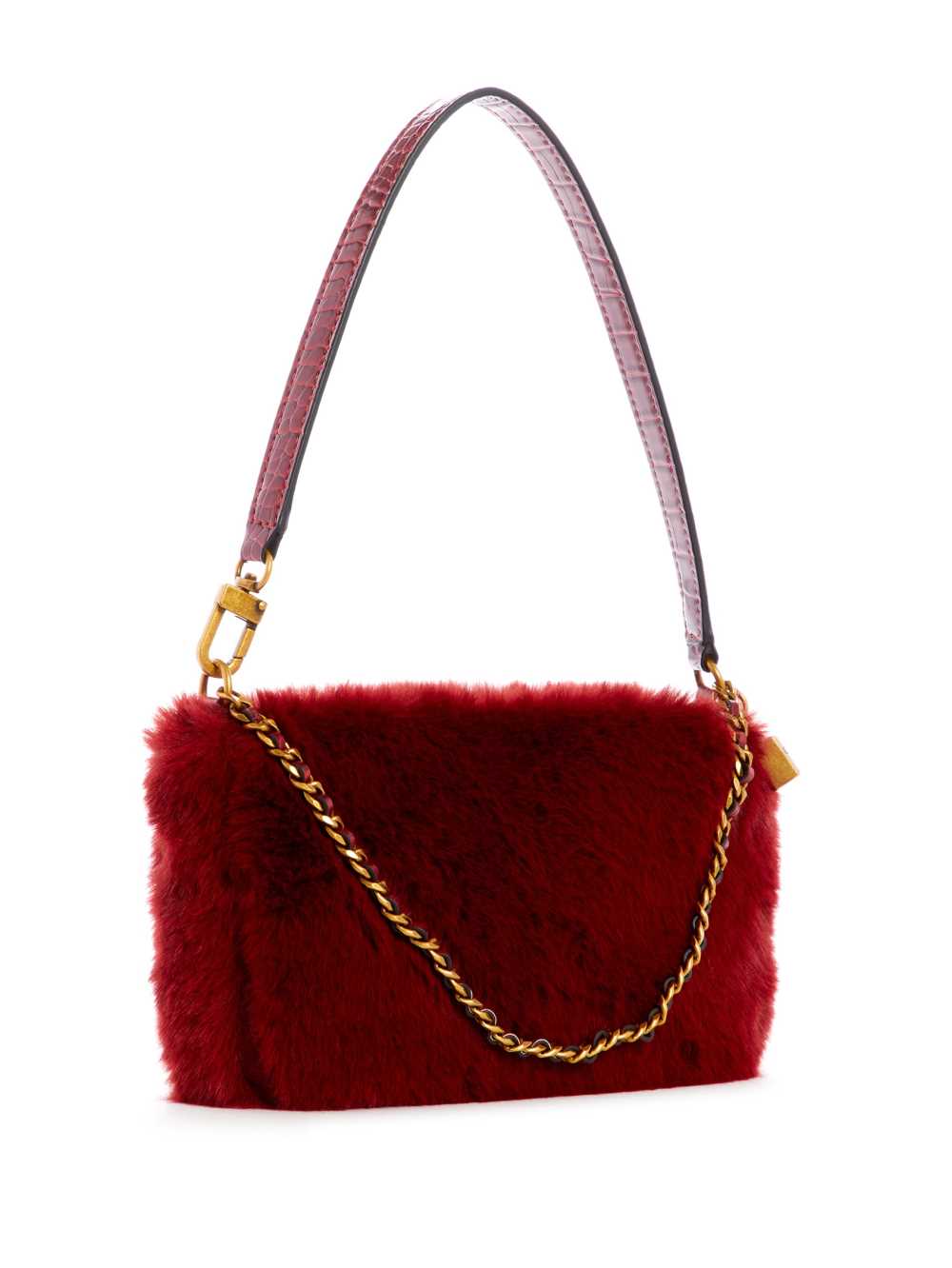 Red Women's Guess Katey Luxe Mini Shoulder Bags Australia Sale | 870MTSRPF