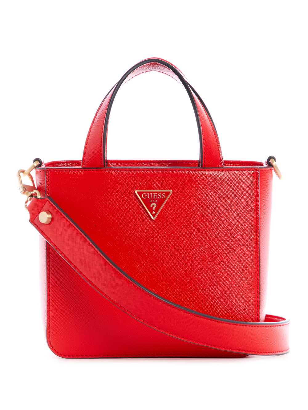 Red Women\'s Guess Layla Mini Tote Bags Australia Sale | 638UEVTNW