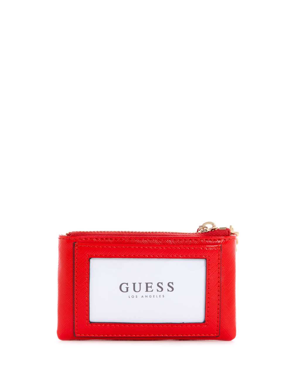 Red Women's Guess Layla Zip Pouch Wallets Australia Sale | 619QBERHF