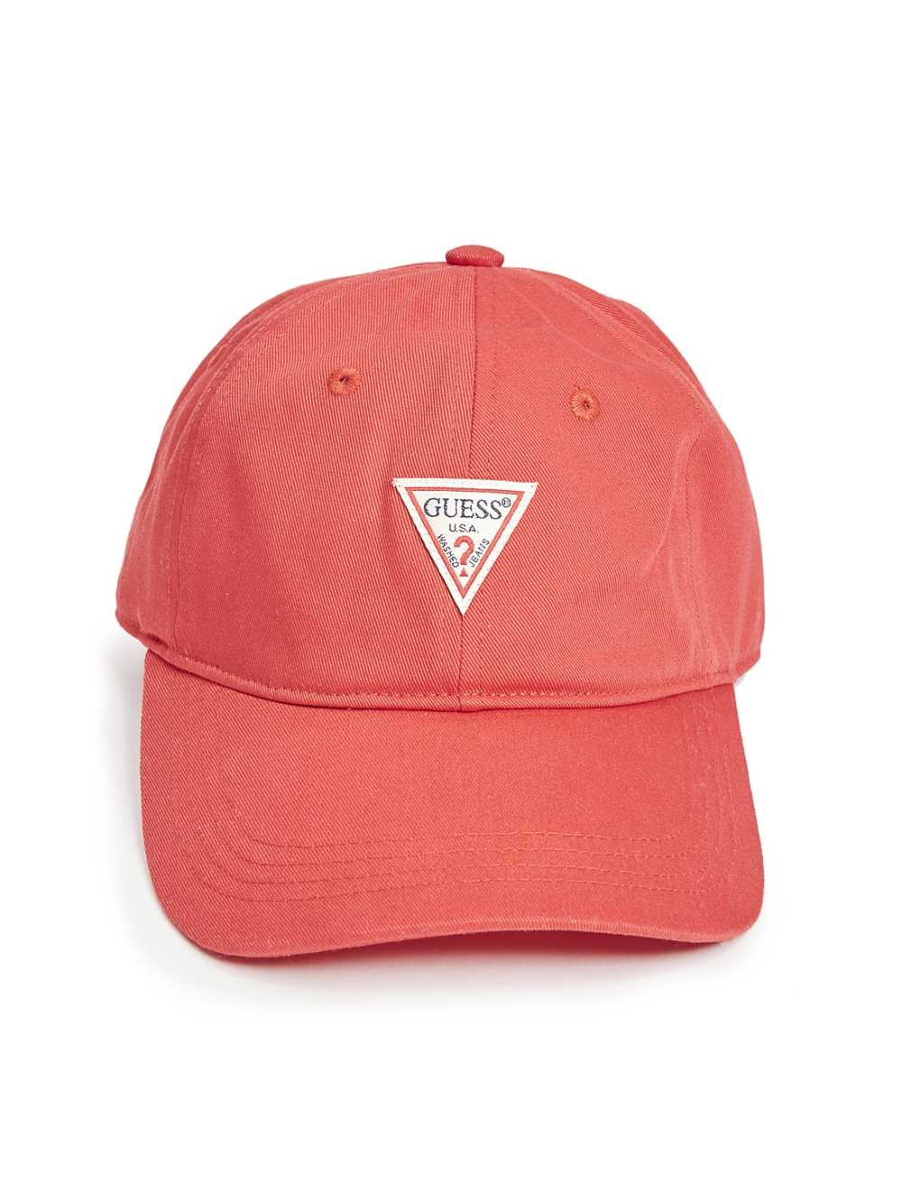 Red Women's Guess Logo Baseball Hats Australia Sale | 958TBMIEF