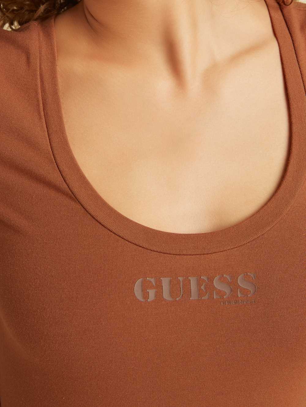 Red Women's Guess Originals Logo Bodysuit Australia Sale | 602XQTJHC