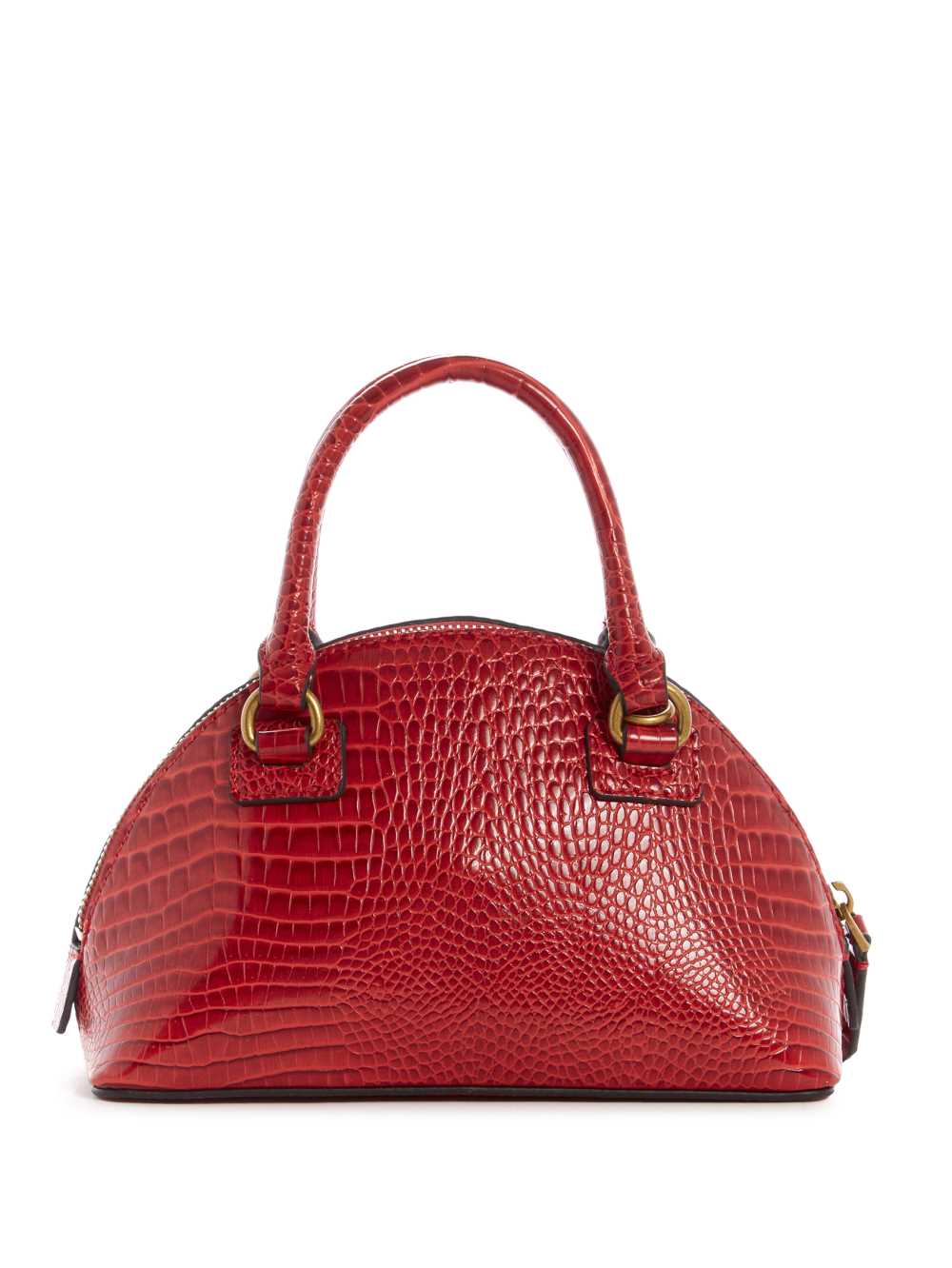 Red Women's Guess Shilah Small Dome Crossbody Bags Australia Sale | 276GKJBQE