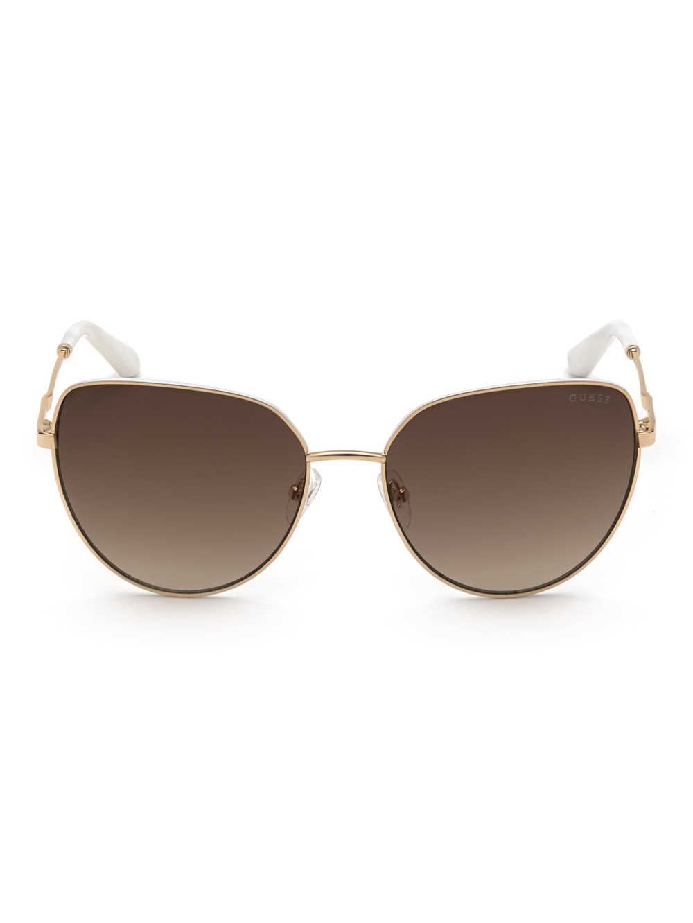 Rose Gold Women\'s Guess Metal Cat-Eye Sunglasses Australia Sale | 629JOWXYS