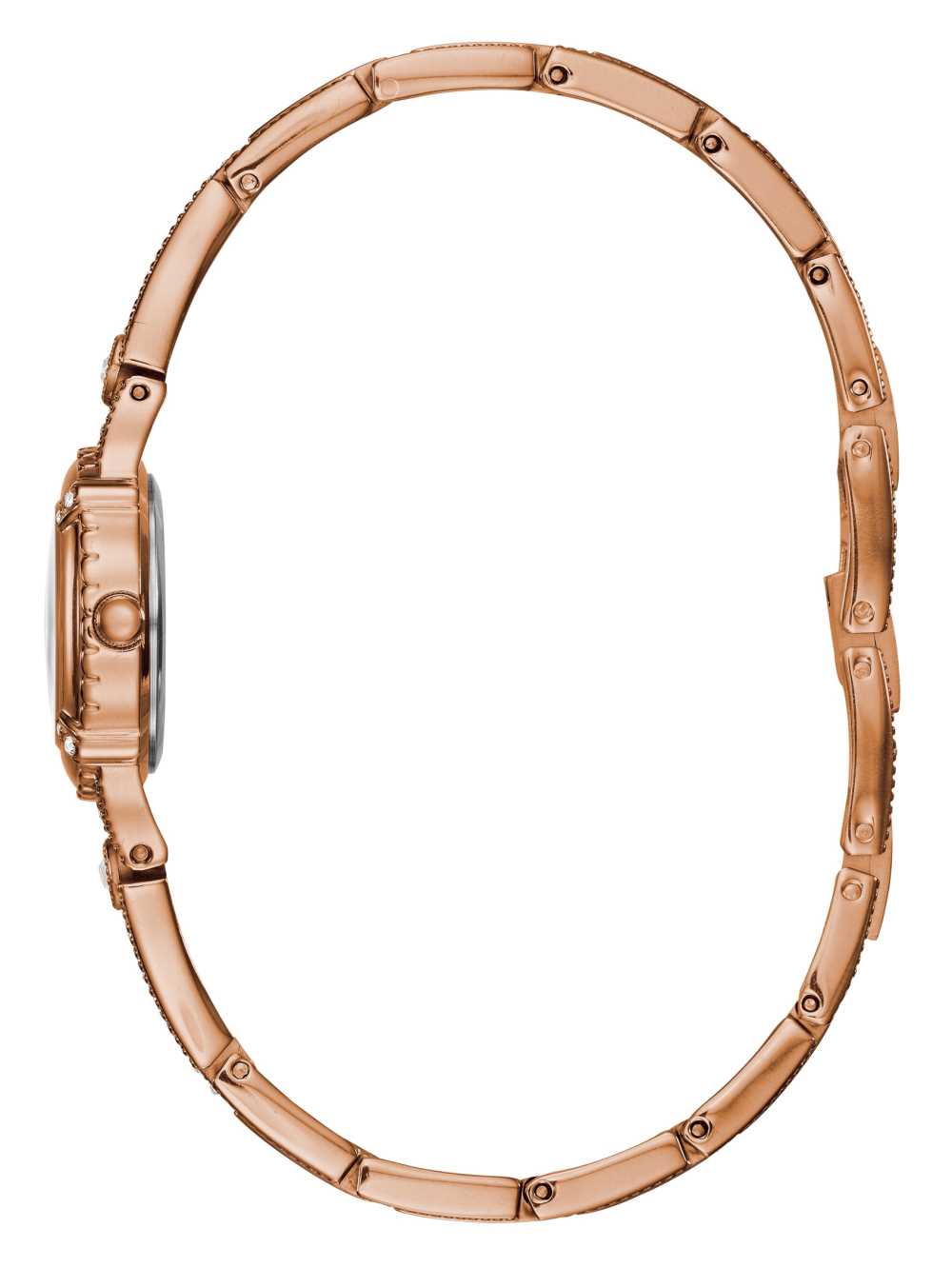 Royal Women's Guess Rose Gold-Tone Petite Crystal Watches Australia Sale | 709MEUGDI