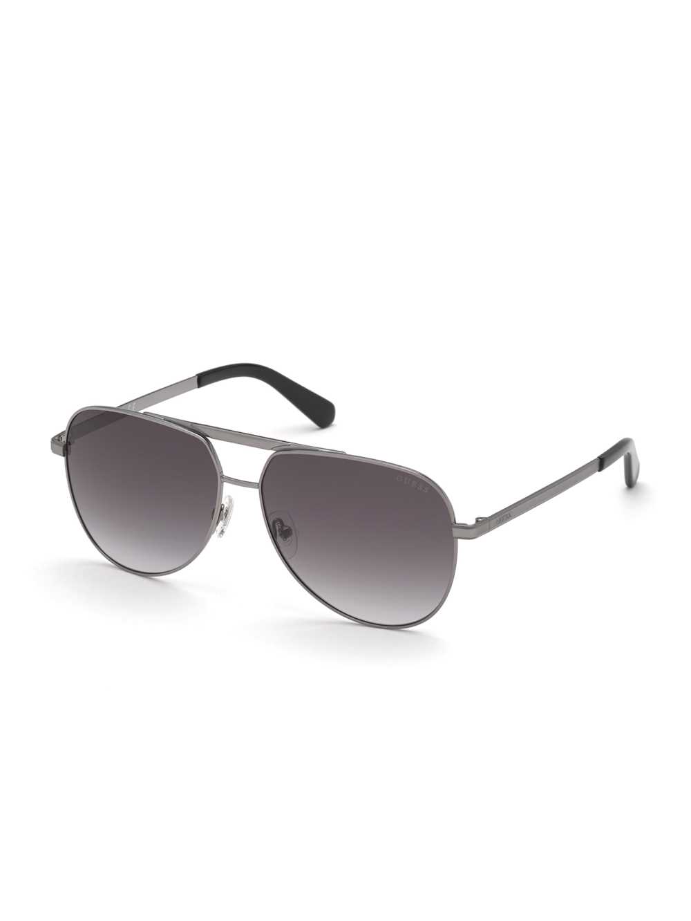 Silver Men's Guess Manny Aviator Sunglasses Australia Sale | 935CQLDHU