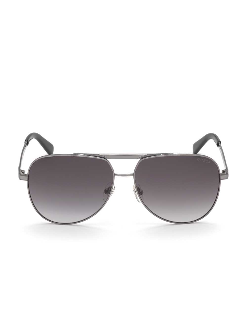 Silver Men\'s Guess Manny Aviator Sunglasses Australia Sale | 935CQLDHU