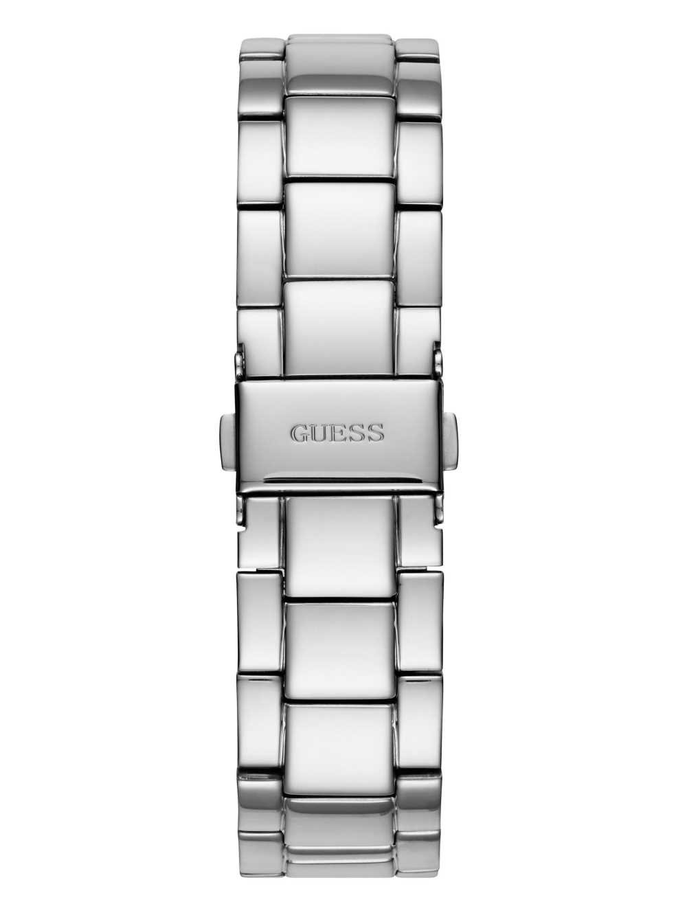 Silver Men's Guess Silver-Tone Watches Australia Sale | 306JDCKZA